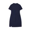 Fila Original Split Goddess Dress Fashion Casual Simple Slim Short Sleeve Dress Women Dresses Deep-Dark-Blue F51W529313F-DB