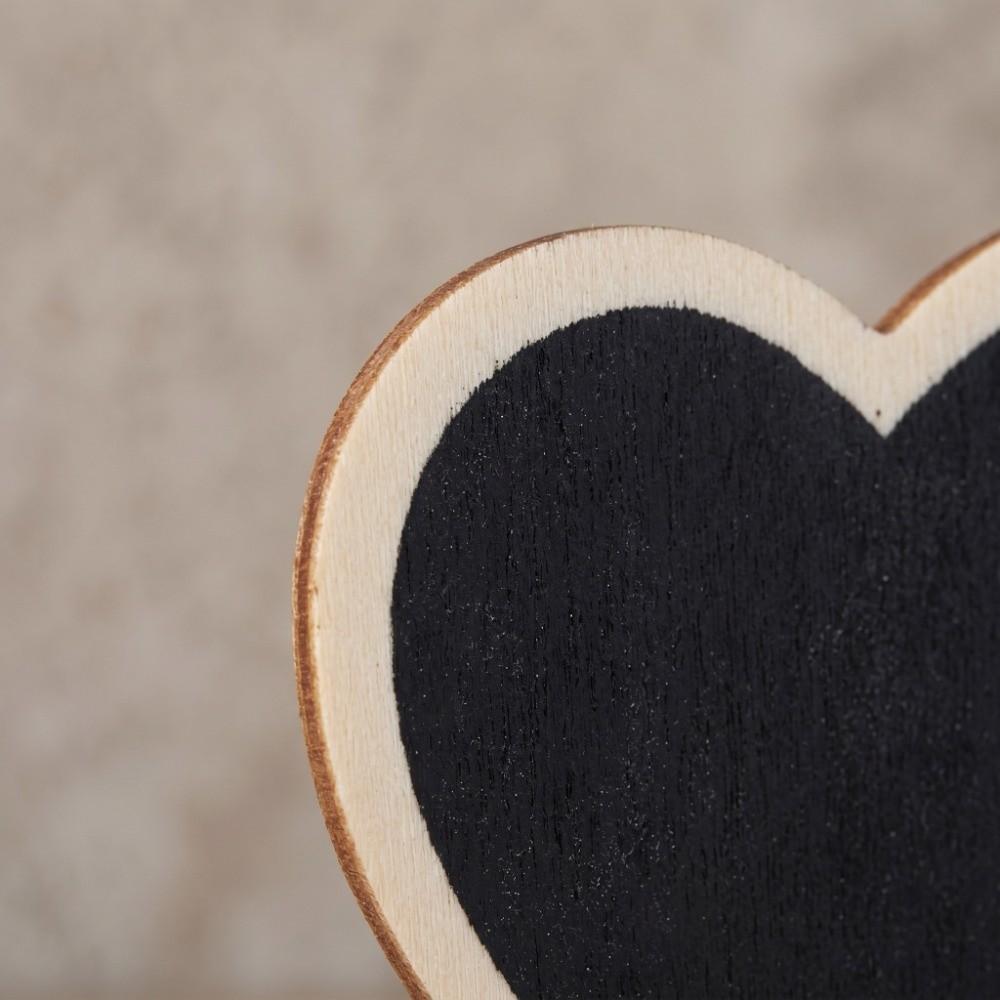 10 pcs MDF Pine Display Blackboard 2.9x2.8 in Small Wooden Blackboard  Tabletop Display