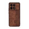 Для Xiaomi Poco X6 Pro задняя крышка противоударный кожаный чехол для телефона, мягкий чехол для Poco X6 Pro, чехол-бампер
