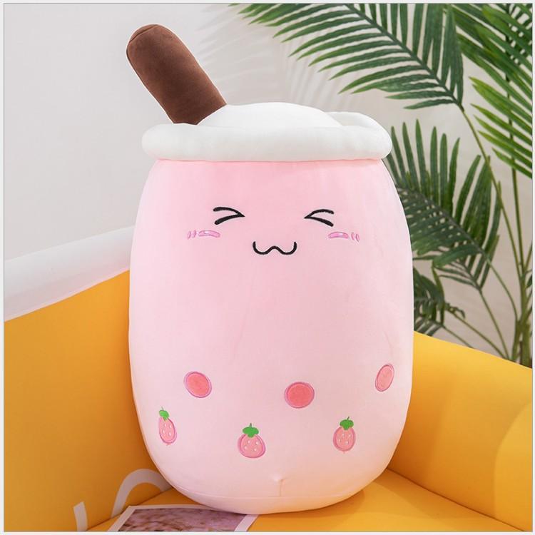 24 см Подушка для чая с молоком Kawaii Мягкая плюшевая игрушка Boba Tea Plushie Игрушка для детей Игрушки Подарки на день рождения