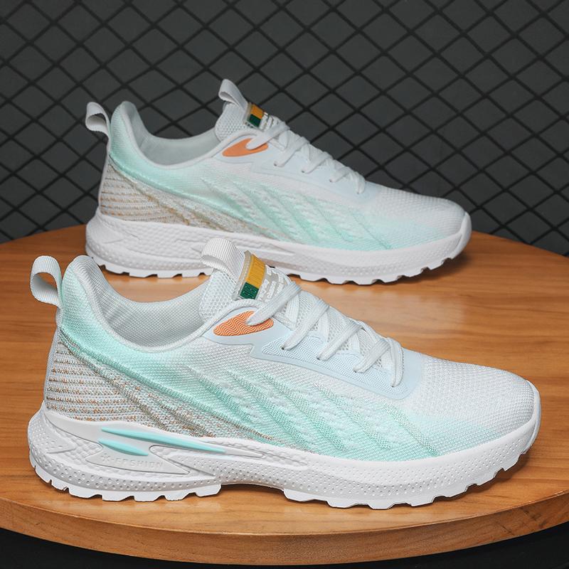 New Casual Training Sneaker Men's Fashion Trend Running Lace Up Lightweight Breathable Mesh Vulcanized Shoes Tenis Masculino