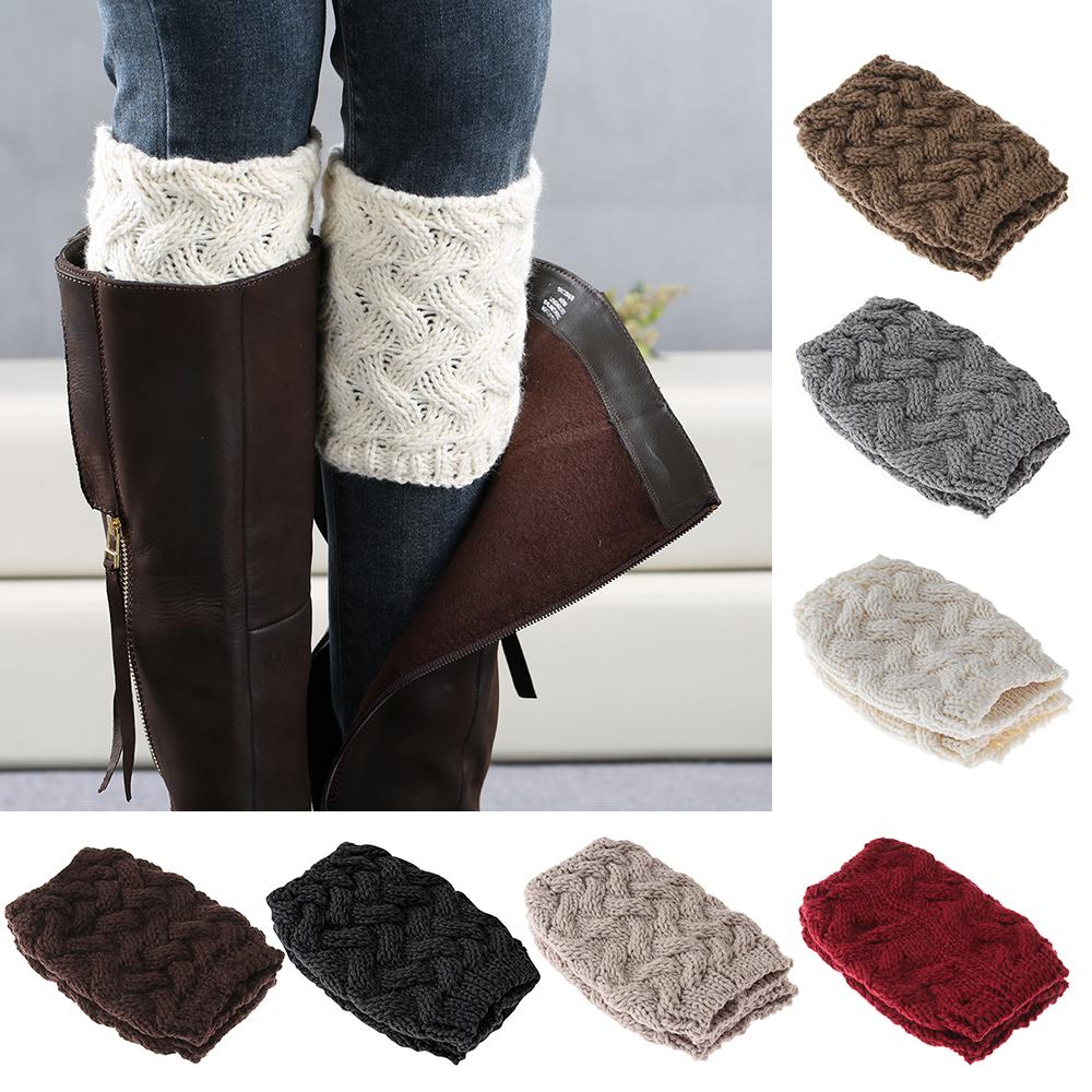 Ankle Toppers Crochet Leggings Shoes Accessories Boot Cuffs Knee High Leg Warmer Socks Boot Socks