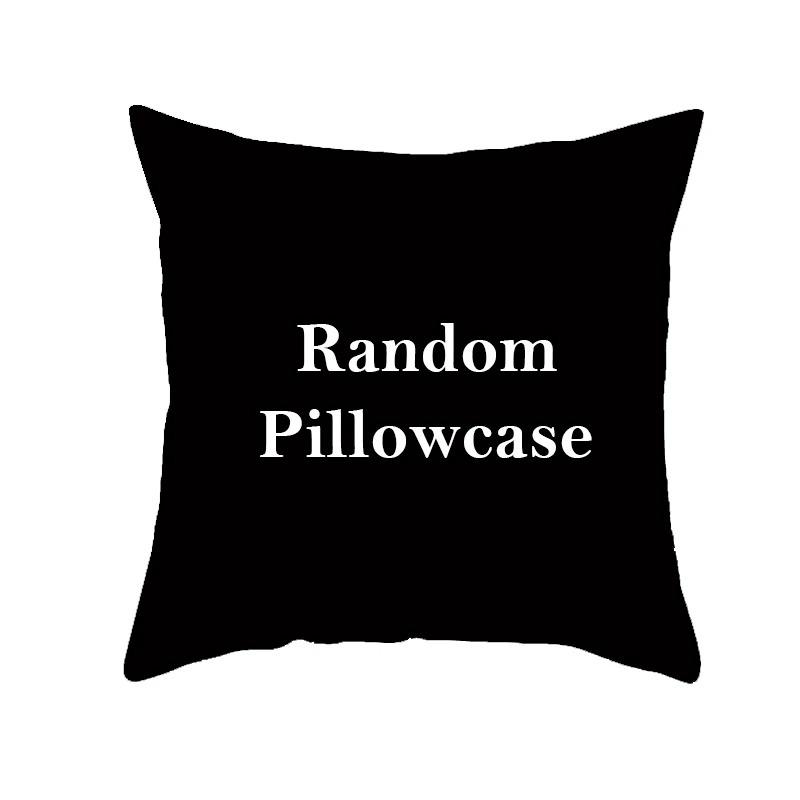 Черно-белые геометрические декоративные наволочки для гостиной, офиса, дома, наволочки для автомобиля