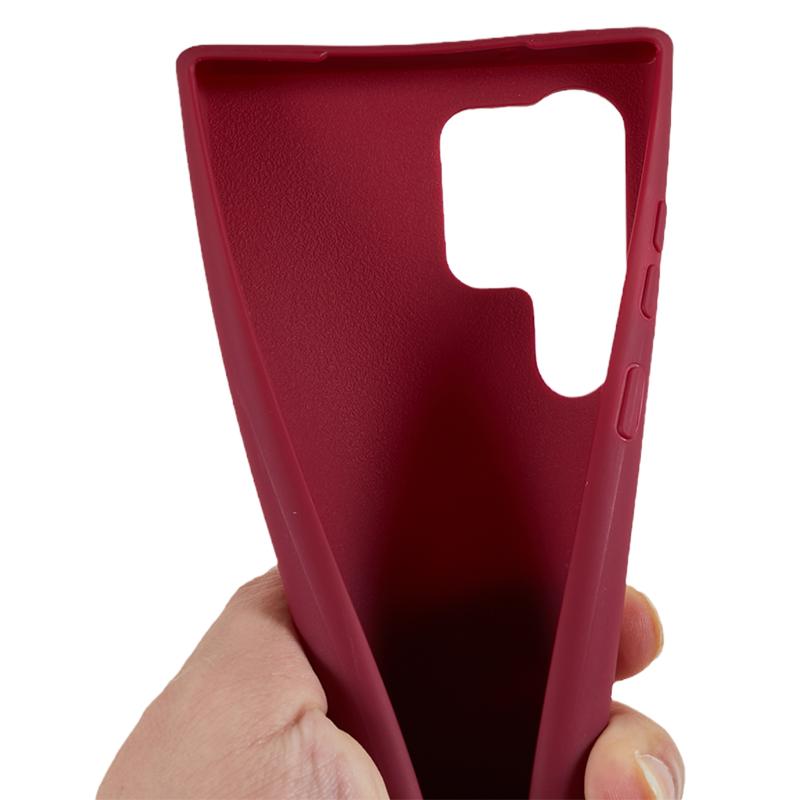 ТПУ чехол для Samsung Galaxy S23 Ultra с матовым покрытием, защитная крышка для телефона с широким ремешком