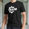 Новая черная мужская футболка EBM Techno Dark с активным логотипом, смешной размер от S до 5XL