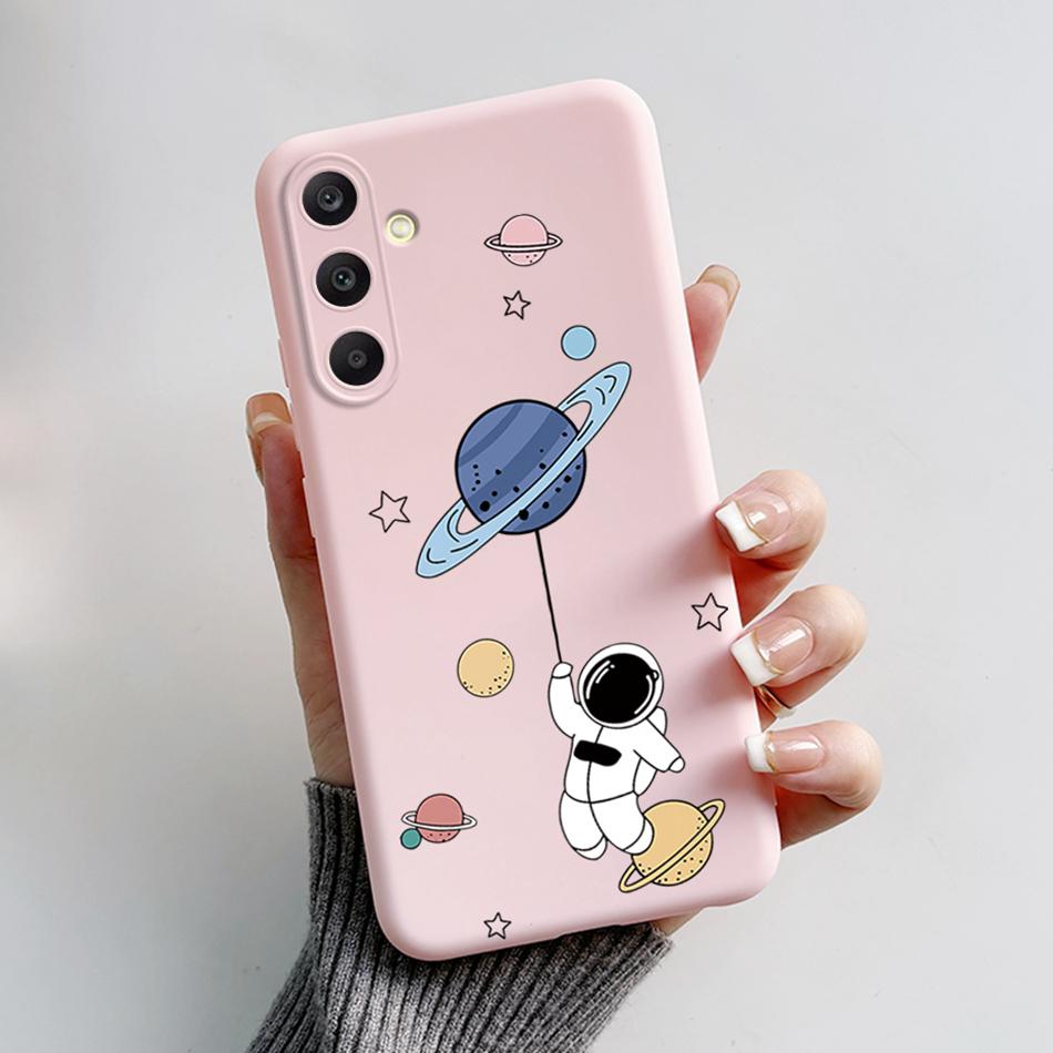 Для Samsung Galaxy A25 2023 Чехол SM-A256B Обложка Астронавт Мягкий Силикон Funda Для Samsung A55 A35 A25 5G A 25 Защита Бампер