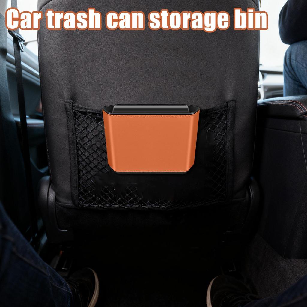 Car Trash Bin Leak-Proof Automotive Interior Rubbish Can Large Capacity Multipurpose Trash Bin for Automotive RV Truck Sedan