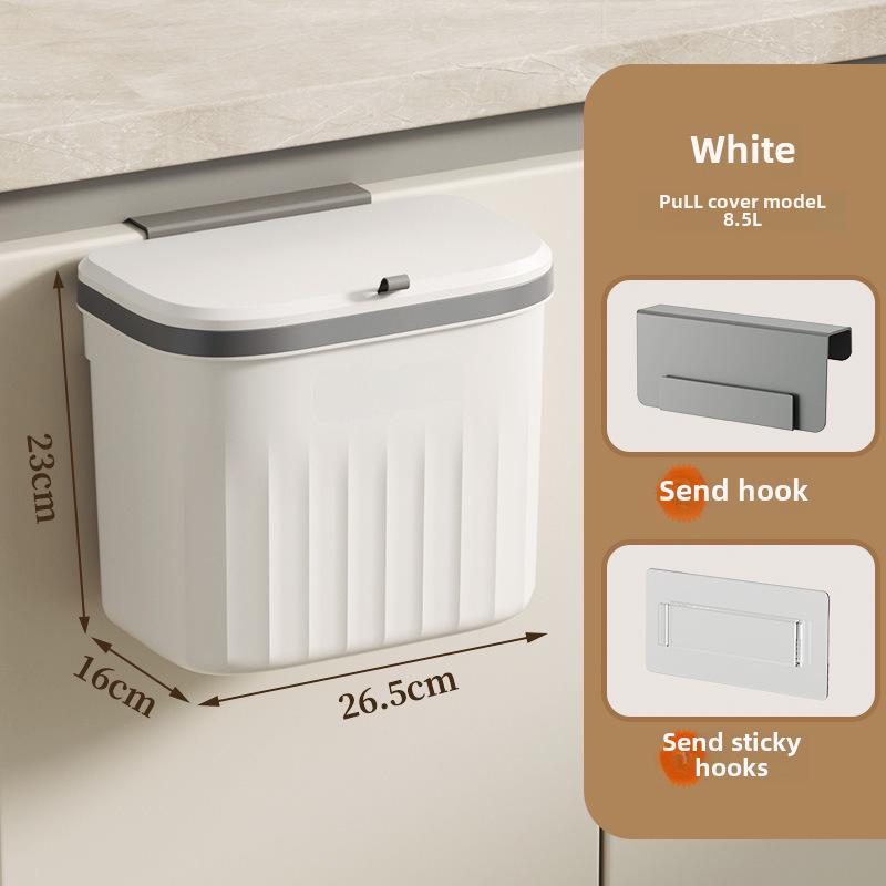 Мусорное ведро с откидной крышкой, монтируемое на стену, для кухни, ванной комнаты или туалета