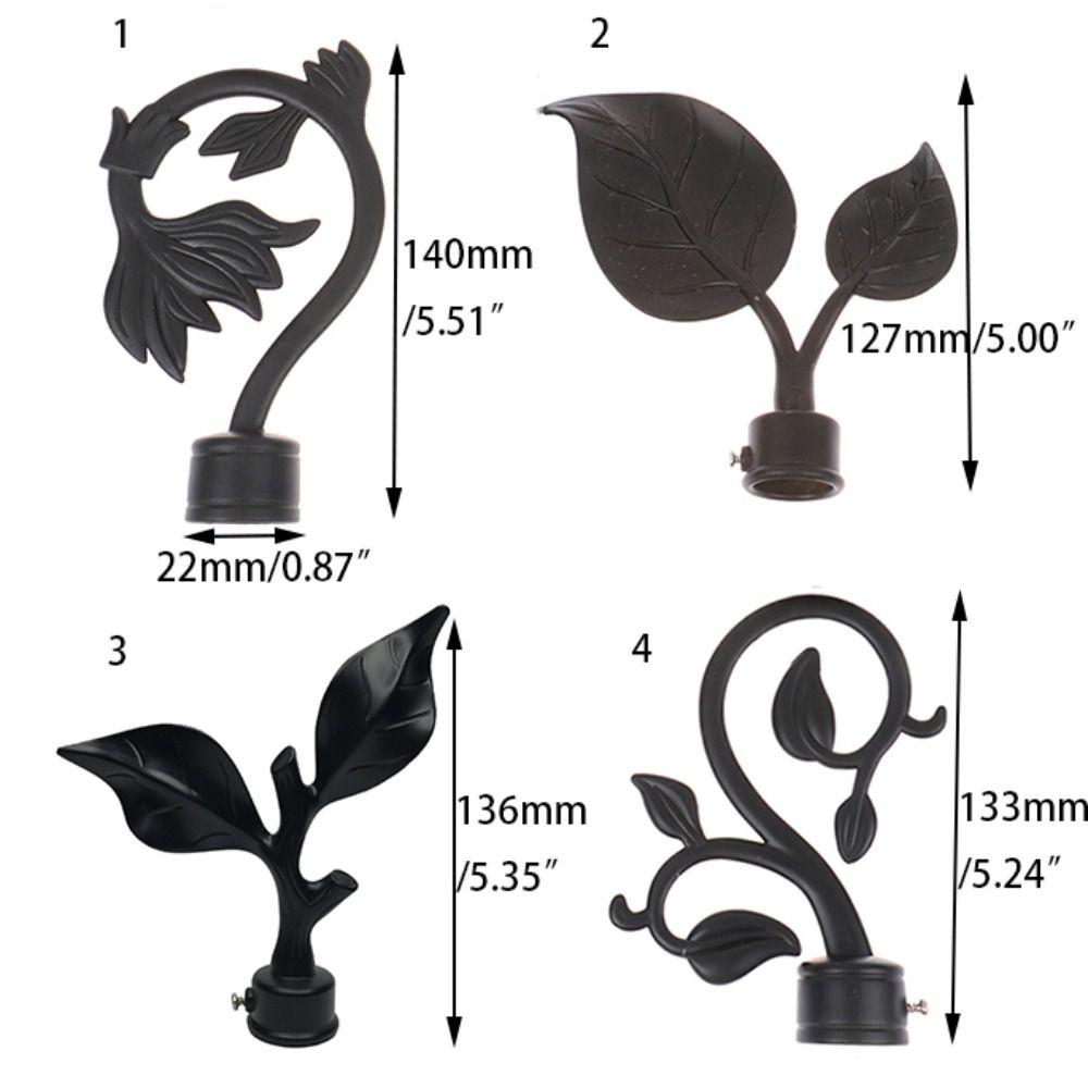 Элегантные Наконечники Наконечники Карниз для Штор ABS Материал Имитация Железа Римский Карниз Американский Стиль Уникальная Форма Декоративные Шторы