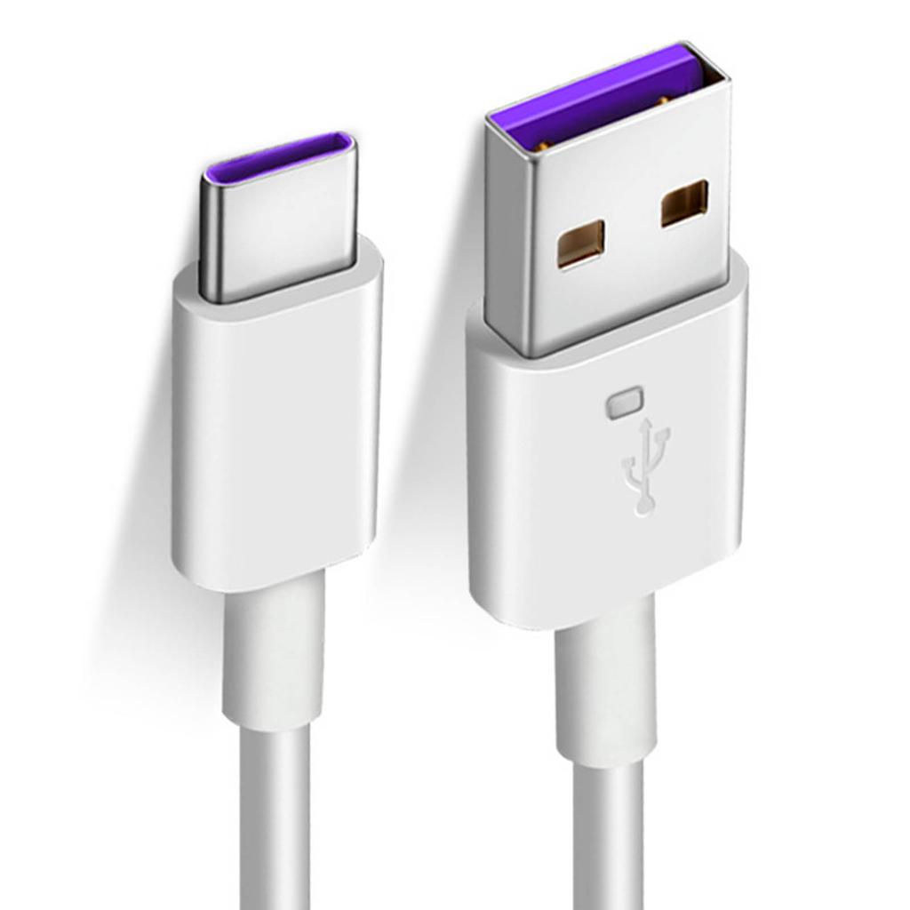 Белый 1 м кабель для передачи данных 5A Type C кабель для быстрой зарядки для Android для Huawei Honor для Xiaomi Mobile Phone