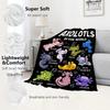 Kawaii salamander blanket bedspread sofa blanket warm light soft flannel cartoon animal blanket