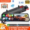 10Inch Rearview Mirror Carplay & Android Auto 4K Camera Wifi Video Recorder Dash Cam for Car DVR GPS Car Intelligent System