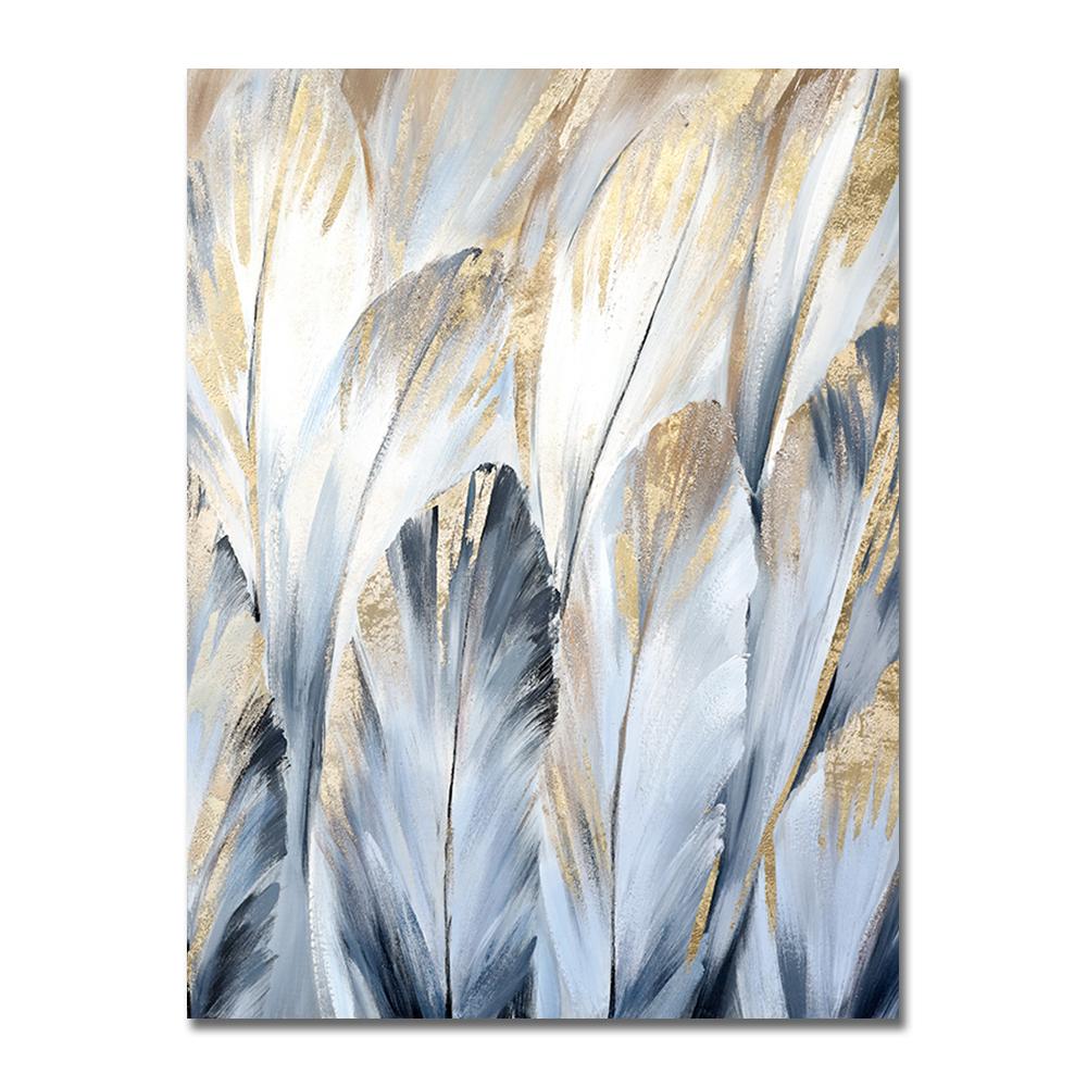 Абстрактные золотые пальмовые листья, постер, декор для комнаты, скандинавское растение, холст, картина, настенное искусство для гостиной, интерьер, домашний декор