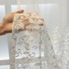 New Embroidery Embroidery Yarn White Window Screen Partition Curtain Balcony Floor-to-ceiling Window Bay Window Light Transmission