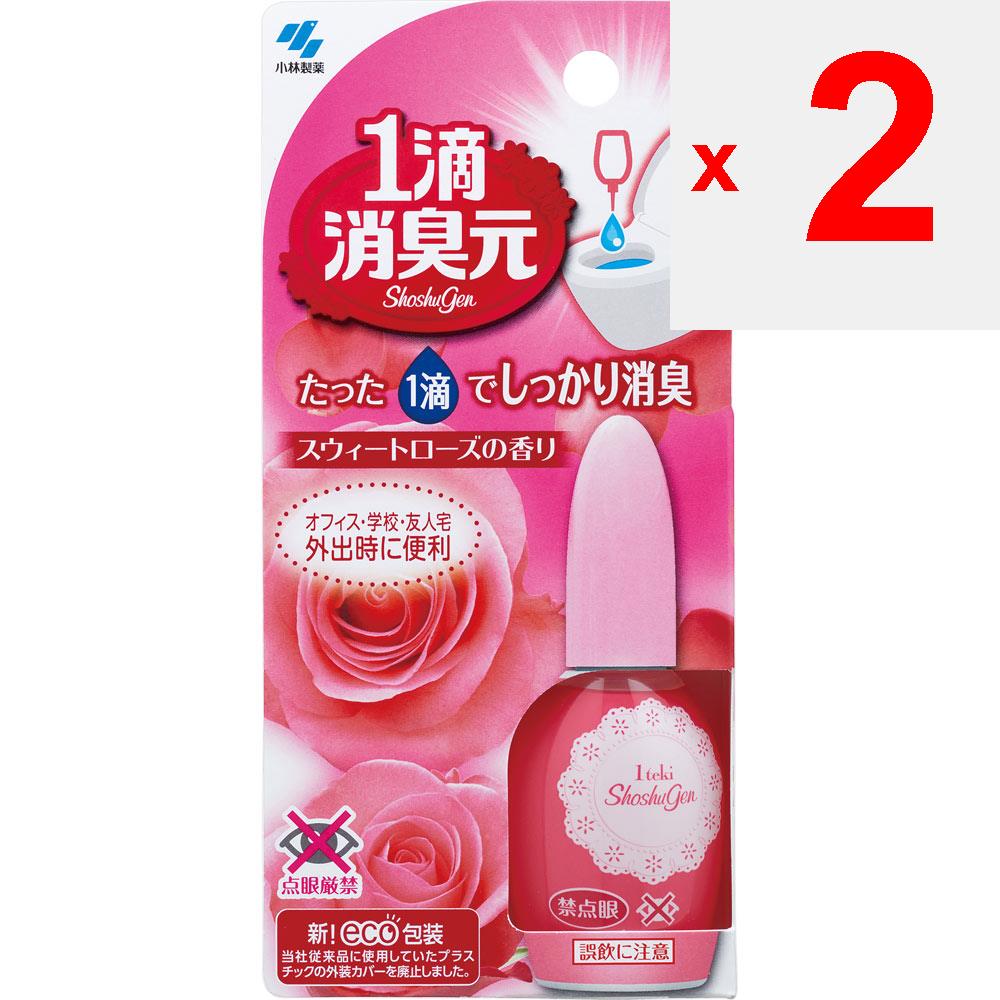 KOBAYASHI Pharmaceutical Дезодорант Gen 1 капля с ароматом сладкой розы 20 мл Туалетные принадлежности Этикет Портативный мини-флакон для удобства использования на ходу