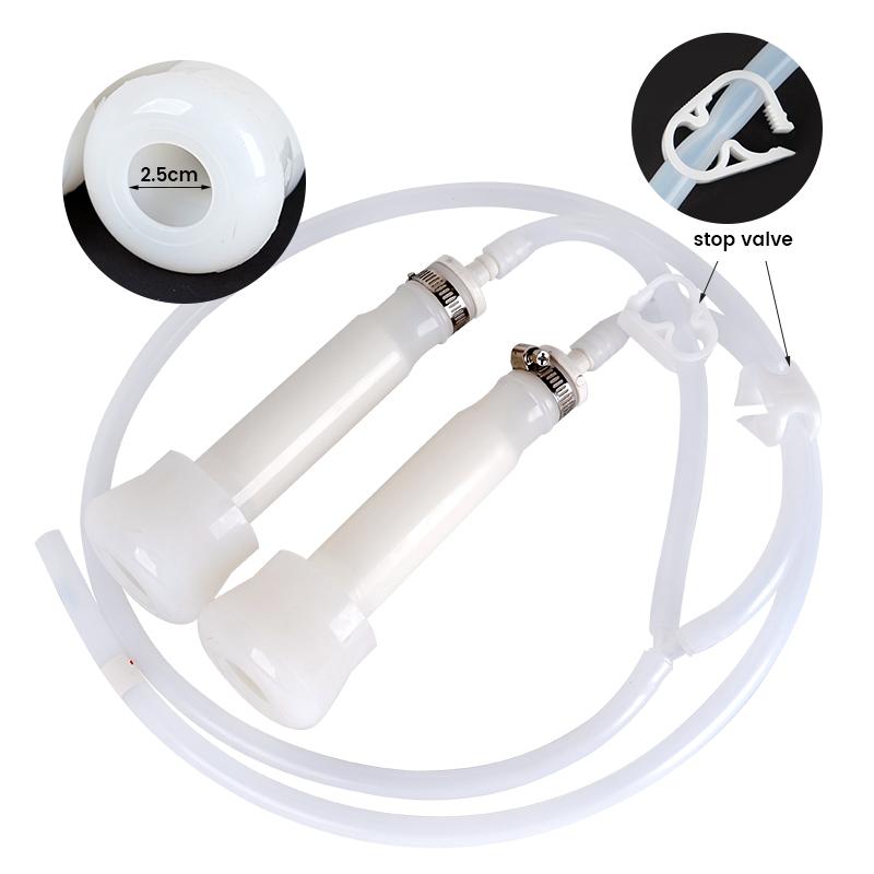 3L Electric Cow Goat Milking Machine Pulsating Electric Milking Machine Vacuum Pump Milker Cows Goats Farm Tools