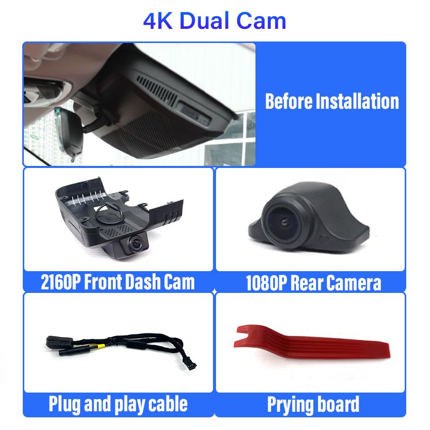 Новый! 4K UHD Plug and Play Автомобильный видеорегистратор Камера на приборную панель для Chery Exeed RX Yaoguang Omoda C9 9 2023 2024 2025 Видеорегистратор Индивидуальный