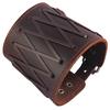 Punk Rock Gothic Leather Wrist Bracer Guards Arm Protector Wristband Brown
