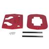 Battery Hold Down Tray Bracket Aluminum Ball Milled Fit for Optima 34 78 Batteries Red