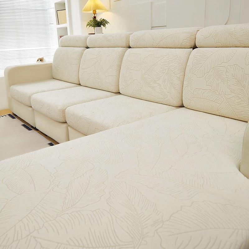 1Pc Full Coverage Sofa Cushion Cover Three-Seater With Chaise Lounge Covers Headrest & Backrest Slipcover Furniture Protector