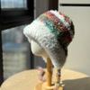 New Plush Hat for Women In Autumn and Winter Warm Ear Protection Lei Feng Hat Small Face Cold Protection Thickened Knitted Hat Woolen Hat
