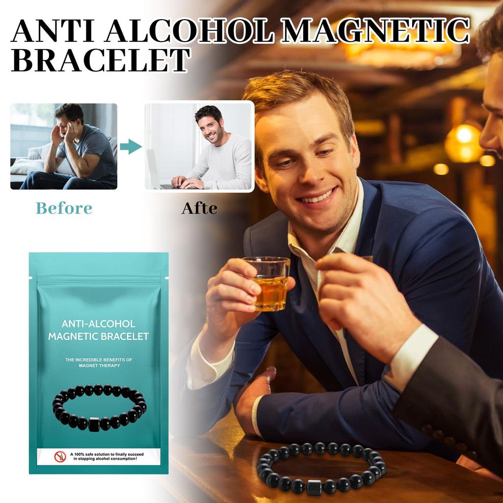 Anti-alcohol Magnetic Bracelet, Bracelet For Relieving Dizziness And Discomfort In Entertainment, Parties, Gatherings And After Drinking.