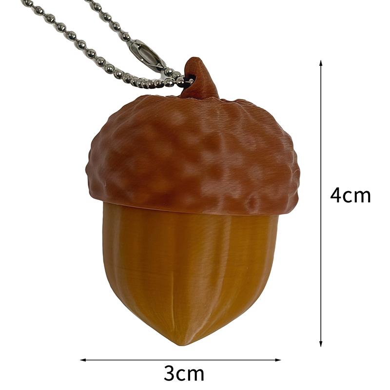 3D Printed Acorn Screen Tapper Keychain Smooth Surface Lightweight Mobile Gaming Accessory for Daily Bag Decor