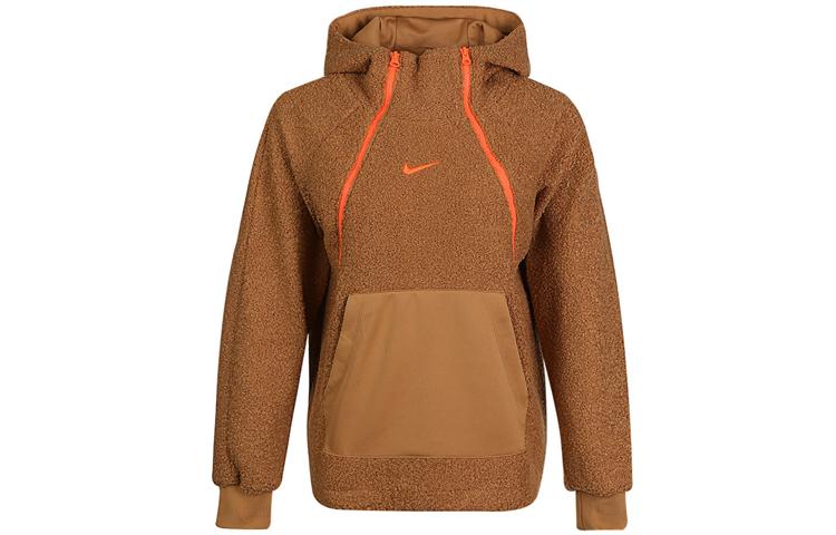 Nike Sweatshirts Women's Brown Hooded Moderate Regular DC5141-281