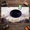 Dark Eclipse Void Mountain Fantasy Art NonSlip Rubber Game Playmat For Tabletop Card Game Desktop Gaming Entertainment