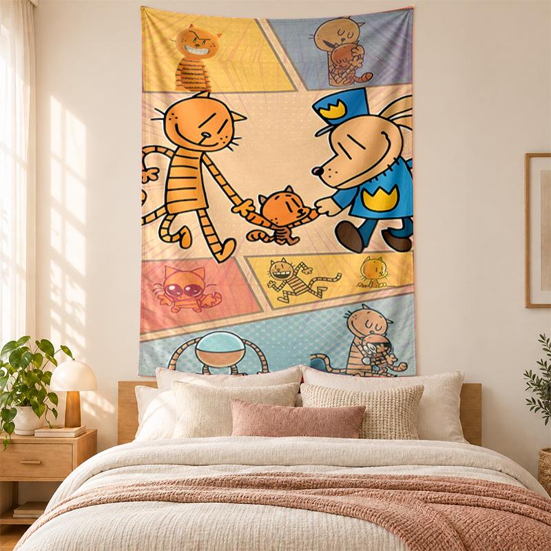 Dog Man Tapestry highquality for decorating living room bedroom dorm walls ideal as bedroom wallart orholiday gift