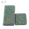 New Laser Fluorescent Diamond Sequins Women's Short PU Wallet, Student Children's Bag