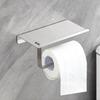 Держатель для туалетной бумаги с полкой из нержавеющей стали, держатель для туалетной бумаги, настенное крепление, винт, водонепроницаемая, устойчивая к ржавчине полка для телефона, держатель для духов