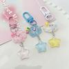 513 Original Ice Transparent Star Keychain - Cartoon Girl Heart Pendant for Students & Girlfriend Gifts