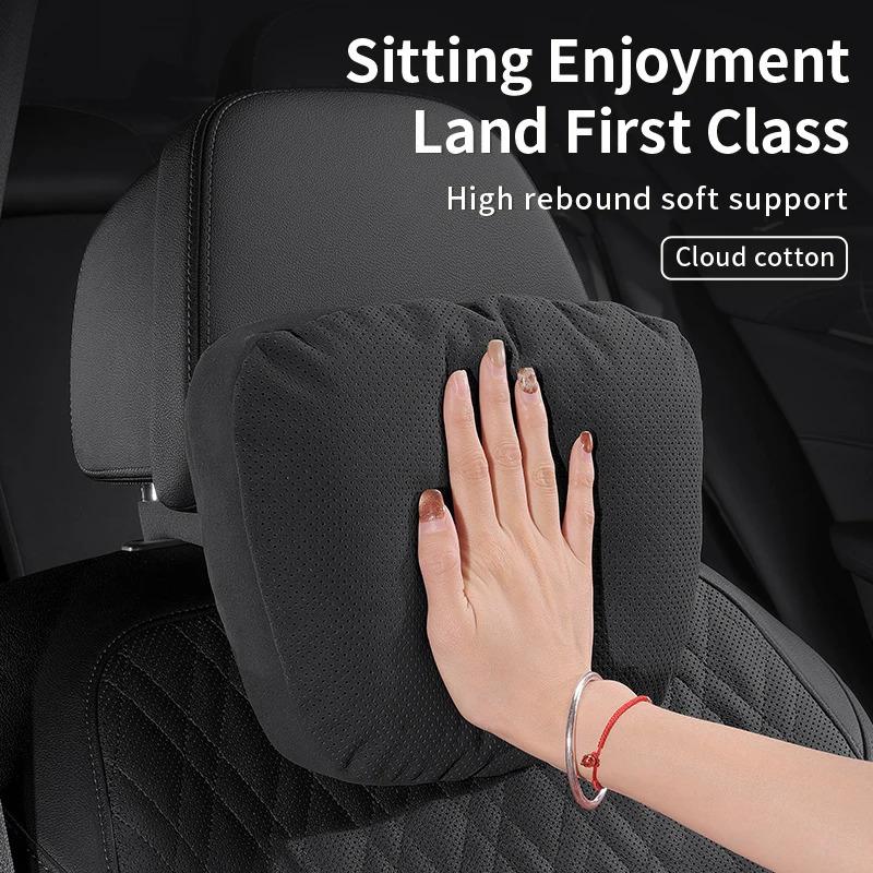 HCDS2 Mercedes Benz A B C E S R Class GLB GLC GLE AMG CLA CLS SLC GLS SLS ML Car Headrest Neck Support Lumbar Rest Cushion Neck Pillow