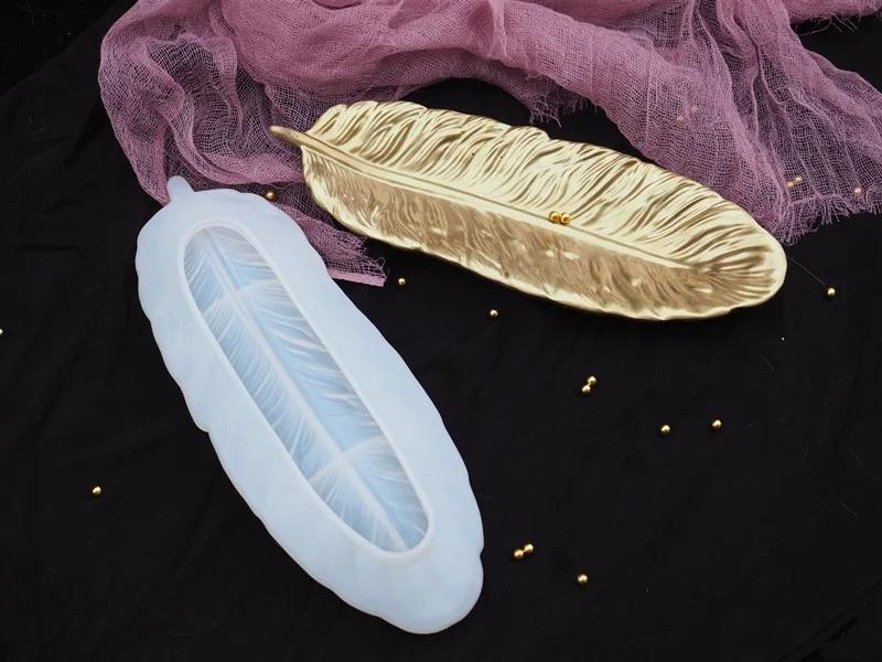 Силиконовая форма для торта в форме пера Форма для глины Кухонная форма для выпечки перо мини-форма для подноса Инструменты для украшения торта