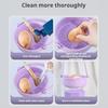 Силиконовый очиститель для кистей для макияжа, многофункциональная подвесная чаша для мытья косметических кистей, текстурированный ручной очиститель для кистей, контейнер для сушки