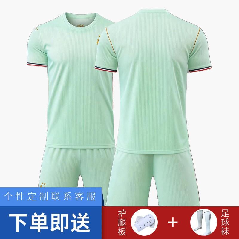 Mens Spain 2026 World Cup Football Jersey Set Kids Adult Training Team Short Sleeve Sports Top Bottom