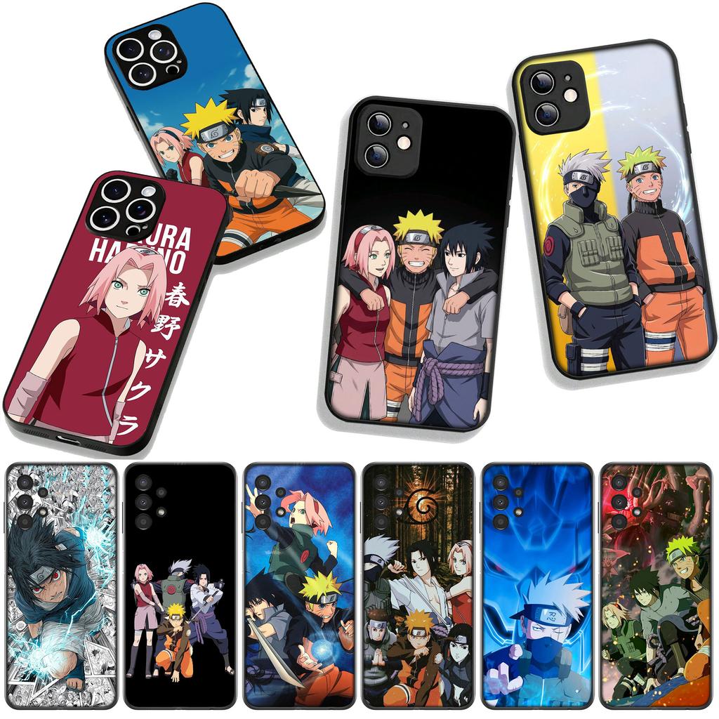 Cover for Apple iPhone 16 15 14 Plus 13 12 Mini 17 Pro Max + ProMax 16E Air Phone Case Kakashi Narutos Haruno Sakura Sasuke