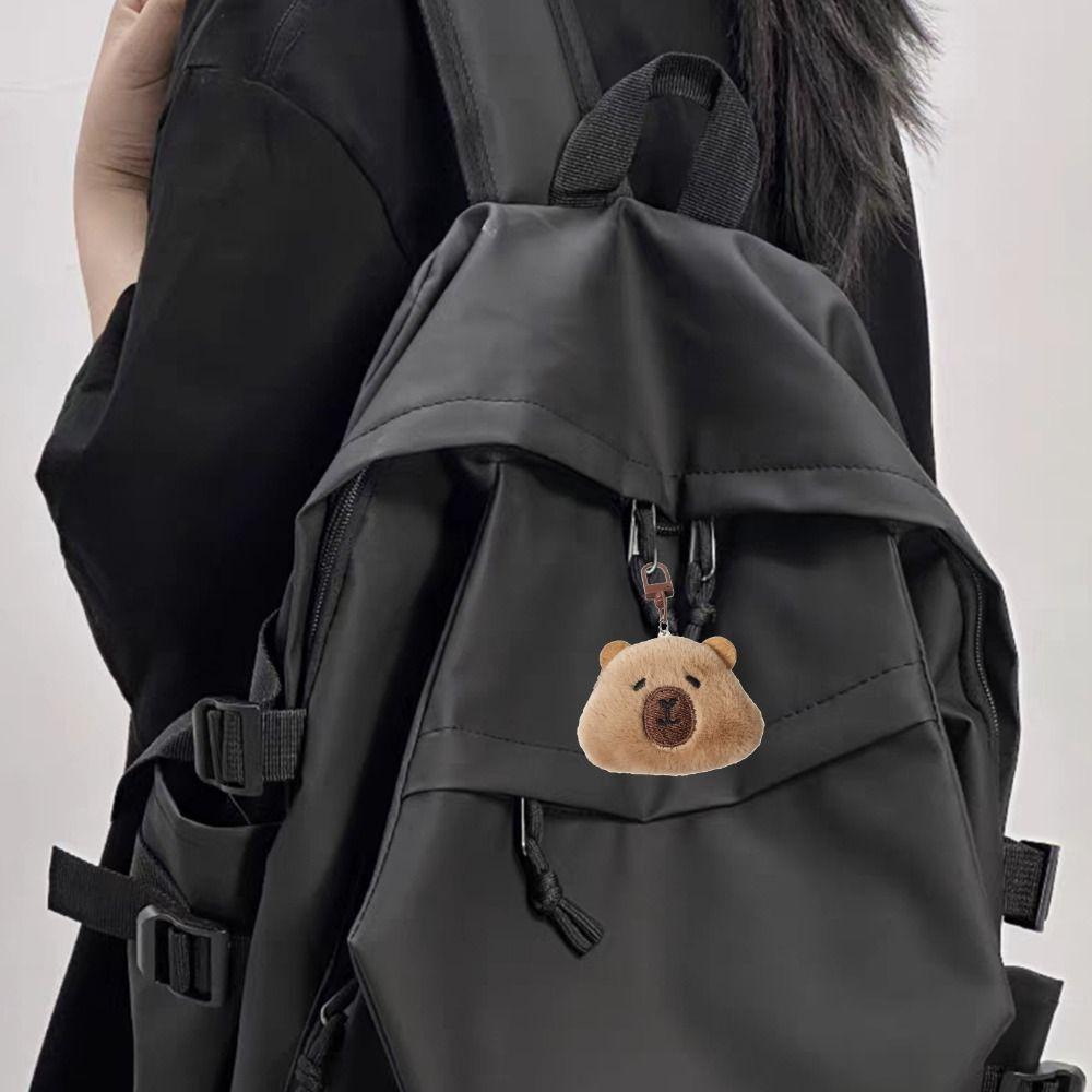 PP Cotton Capybara Plush Keychain Collection Kapibala Backpack Pendant Capibala Plush Doll Unisex
