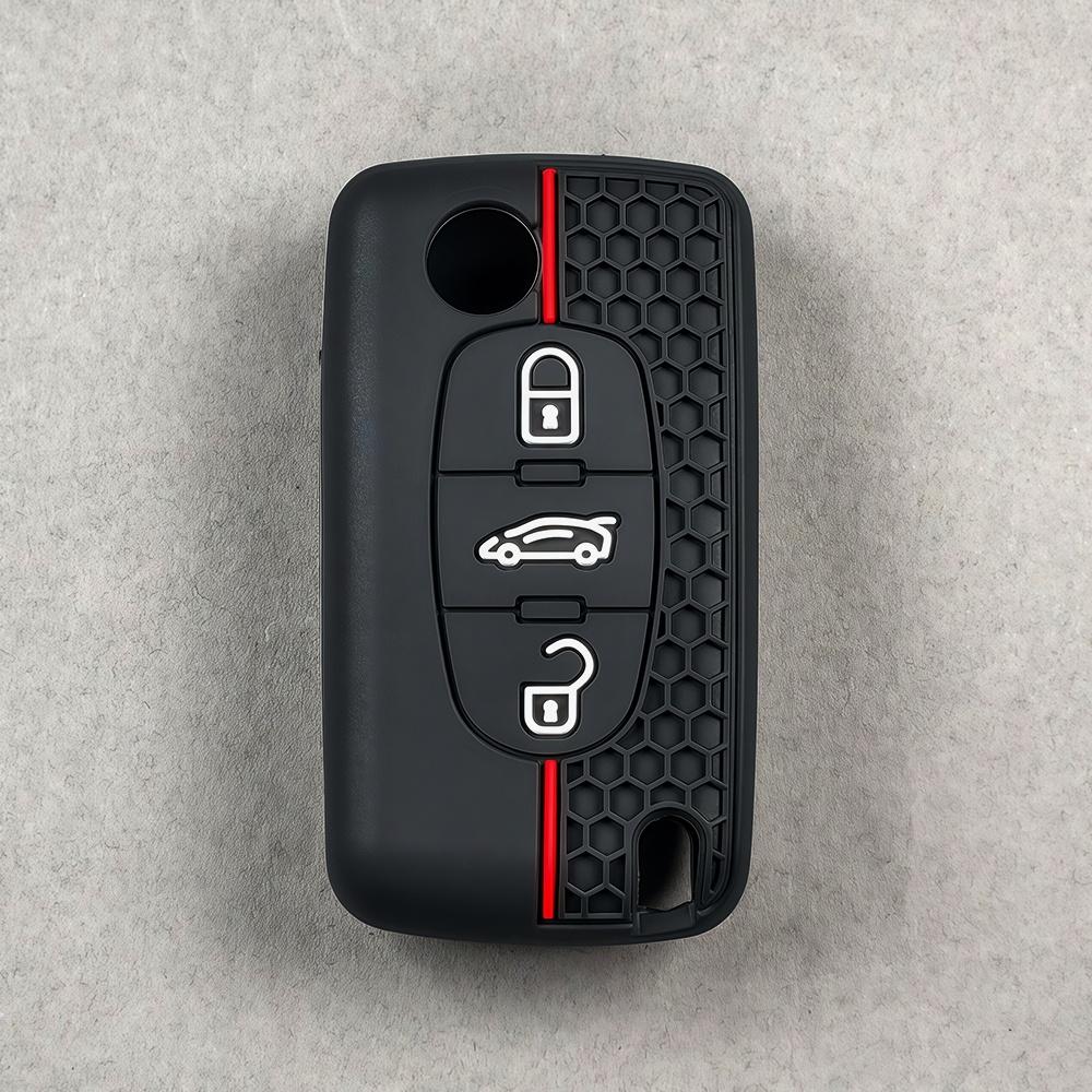 Новый силиконовый чехол-брелок для ключа автомобиля для Citroen C2 C3 C4 C5 C6 Xsara Berlingo Для Peugeot 207 307 308 407 607 807