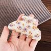 Korean Style Flower Hair Claw Acrylic Acrylic Shark Clip Sweet Hair Claw Clip  Girl