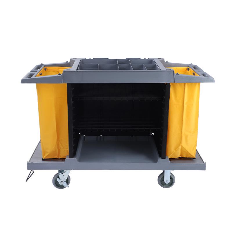 White Cloud AF08159 Hotel Housekeeping Cart with Compartments