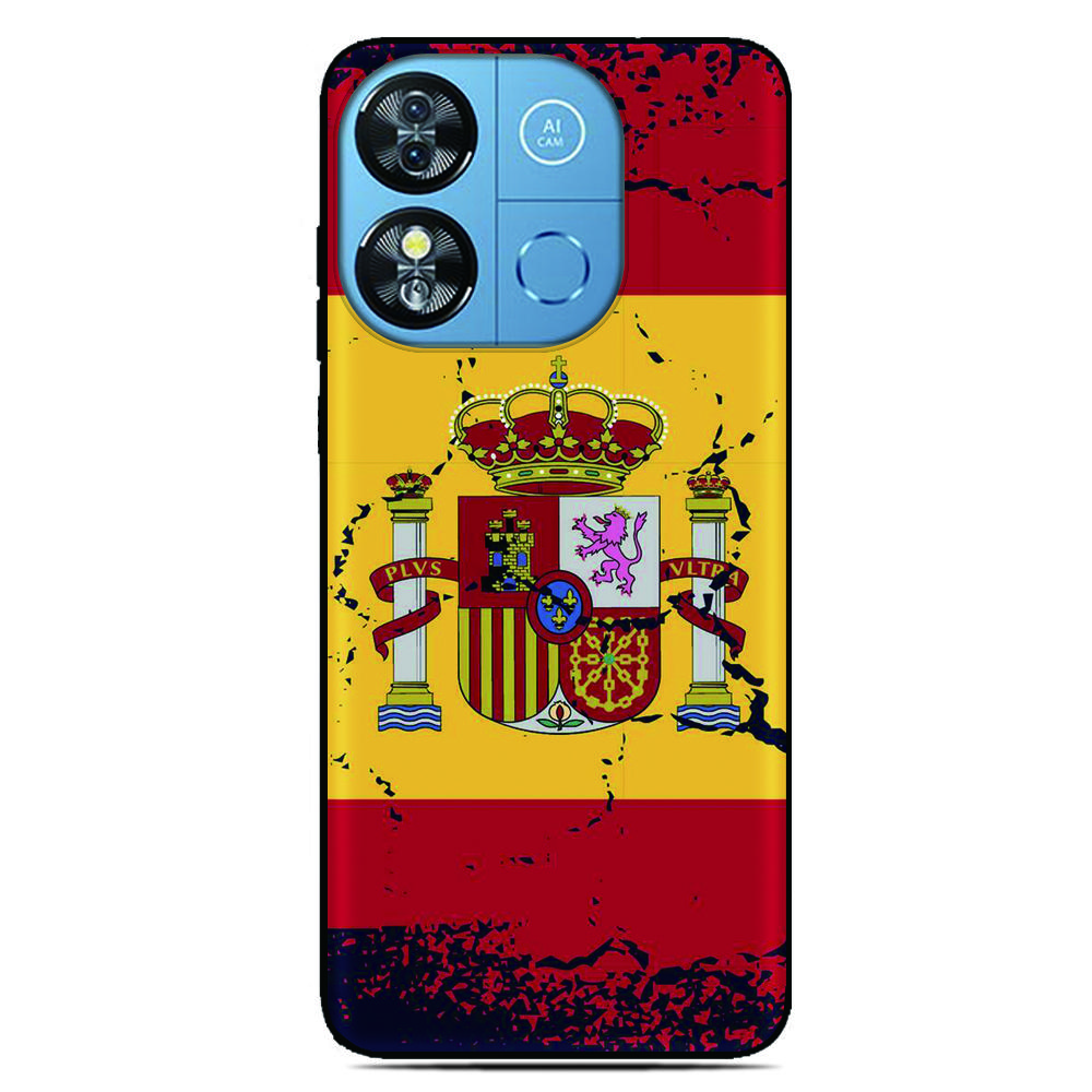 Spain Flag Phone Case For Blackview Wave 9C 8C 6C Shark 9 Color 8 Oscal C80 C70 C60 C30 C20 Pro Flat 2 1C 2C Tiger 13 12 Cover