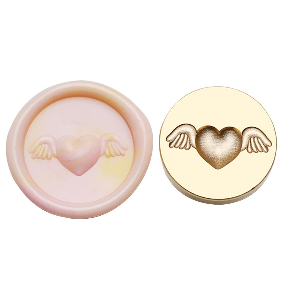 Круглая печать, медная головка, 3D рельефная эмалированная медная головка для подарка, скрапбукинга