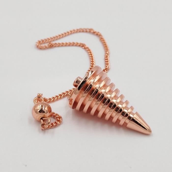 Pendule de Reiki pour homme, pendentif pyramide de radiesthésie, de guérison, spirituel, breloques en viande, amulette [2135CA8]