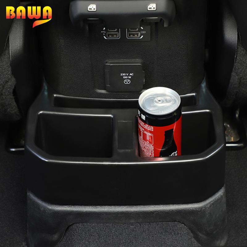 Подстаканник для автомобиля BAWA для Jeep Wrangler JL 2018, внутренняя часть, держатели для напитков на заднее сиденье, автомобильные аксессуары для