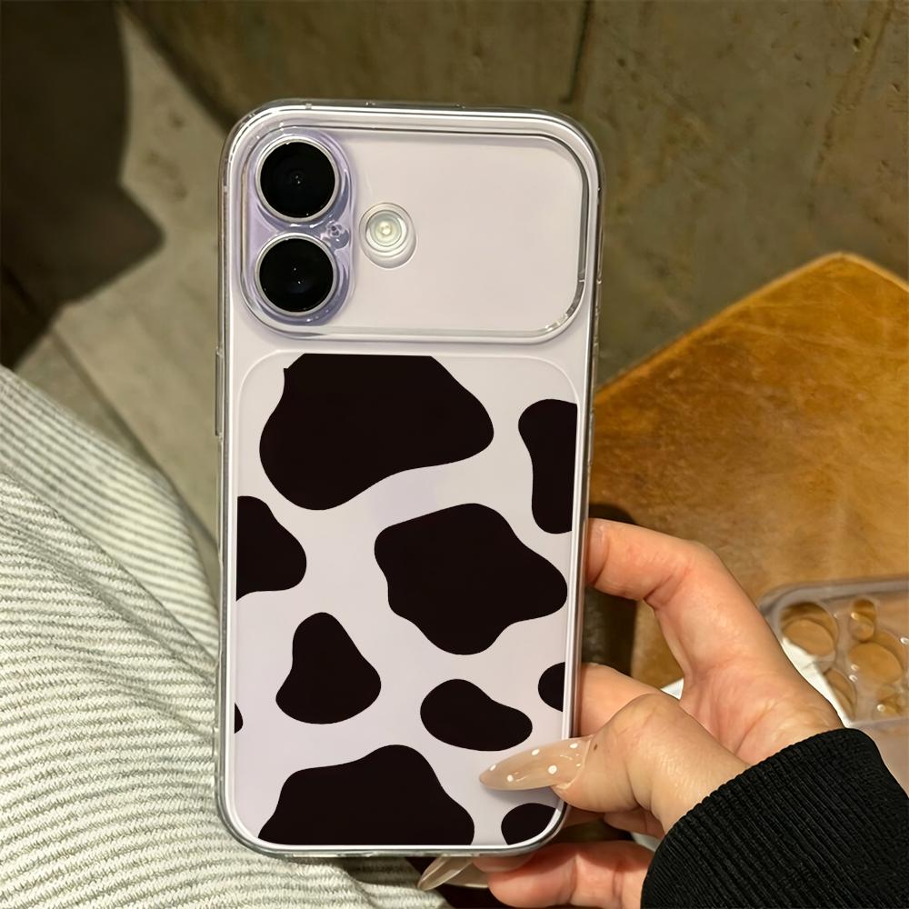 Прозрачный чехол для телефона с дизайном коровьего блока, подходит для iPhone 17 16 15 14 13 12 11 Pro/Max/Plus, противоударная задняя крышка