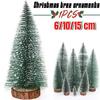 6/10/15cm Miniature Artificial Christmas Tree Small Snow Frost Trees Pine Trees Christmas DIY Party Decoration Crafts