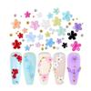200PCS/ Bag Acrylic Flower Accessories Nail Art Five-piece Resin Flower Accessories for DIY Nail Decoration Supplies