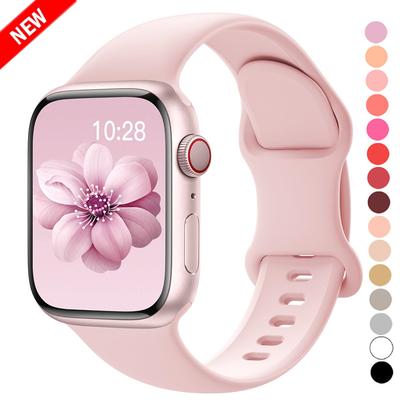 Силиконовый спортивный ремешок Для Apple Watch Ultra 49 мм серии 9-8-7 41 мм 45 мм ремешок 44 мм 40 мм водонепроницаемый браслет iwatch 6 5 4 SE Ремешок
